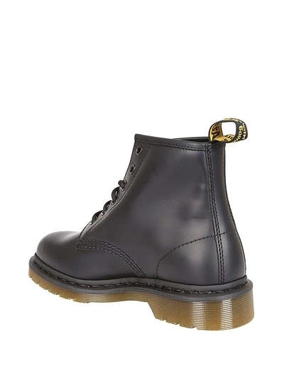 Shop Dr. Martens' Dr Martens 101 Smooth Lace Up Boots In Black