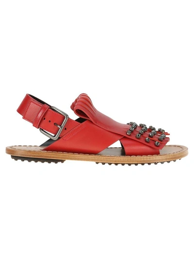 Shop Marni Sandal In Red