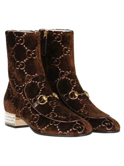 Shop Gucci Mister Bootie In Brown