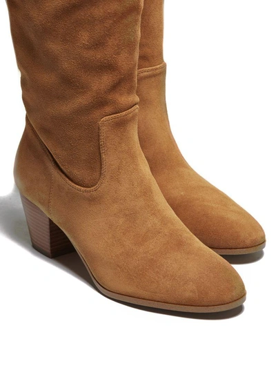 Shop Michael Michael Kors Avery Suede Boots In Cuoio