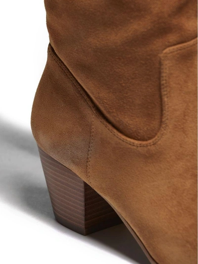 Shop Michael Michael Kors Avery Suede Boots In Cuoio