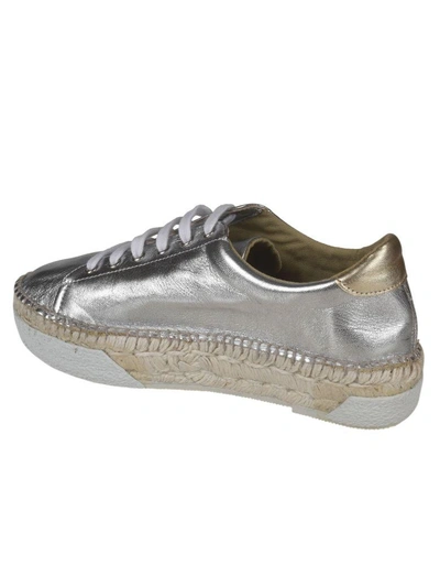 Shop Espadrilles Sneakers In Silver