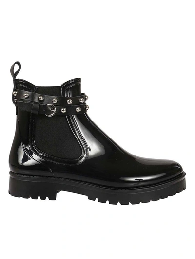 Shop Red Valentino Chelsea Ankle Boots In 0no Nero