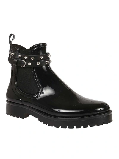 Shop Red Valentino Chelsea Ankle Boots In 0no Nero