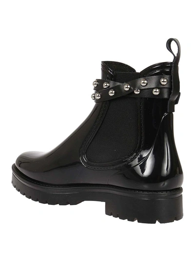 Shop Red Valentino Chelsea Ankle Boots In 0no Nero