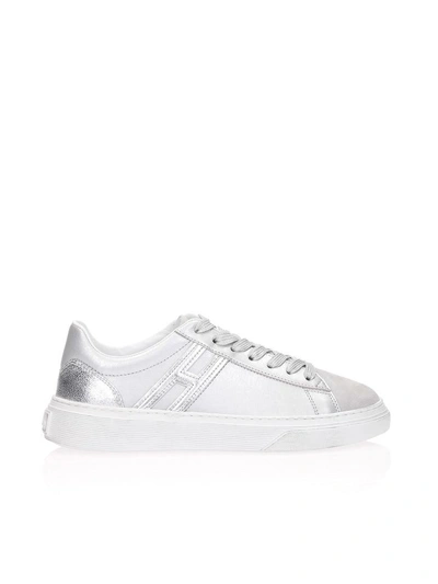 Shop Hogan Sneakers H365 H In Silver