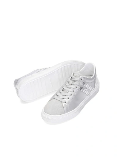 Shop Hogan Sneakers H365 H In Silver