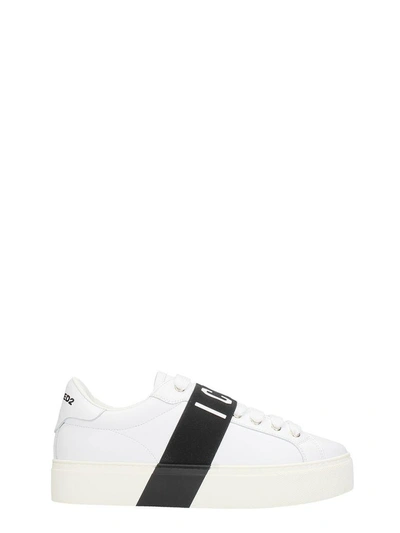 Shop Dsquared2 Icon Lace-up Sneakers In White