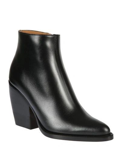 Shop Chloé Mid-heel Booties In Black