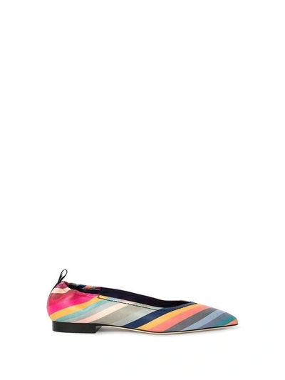 Paul Smith Swirl Print Lima Leather Pumps In Multicolor | ModeSens