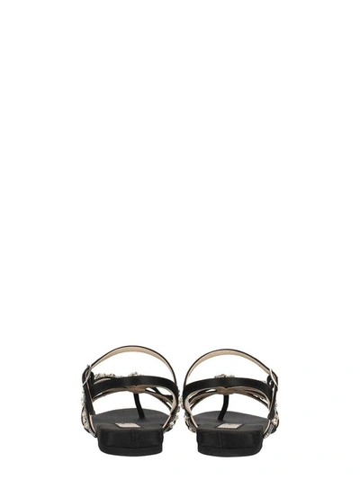 Shop N°21 Embellished Knotted Sandals In Black