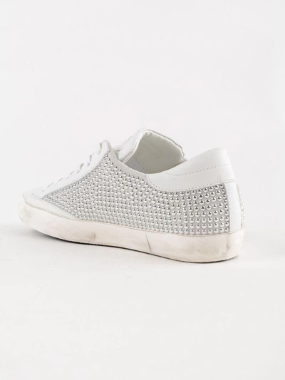 Shop Philippe Model Paris Ld Studded Sneakers In Studs Full White