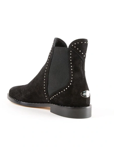 Shop Jimmy Choo Merril Ankle Boots In Black/silver