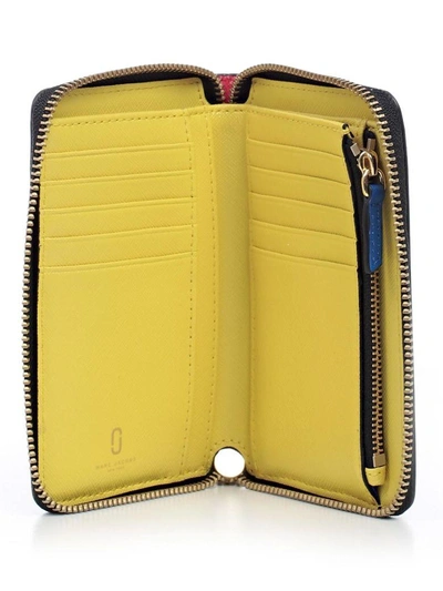 Shop Marc Jacobs Snapshot Compact Zip-around Wallet In Poppy Red Multi