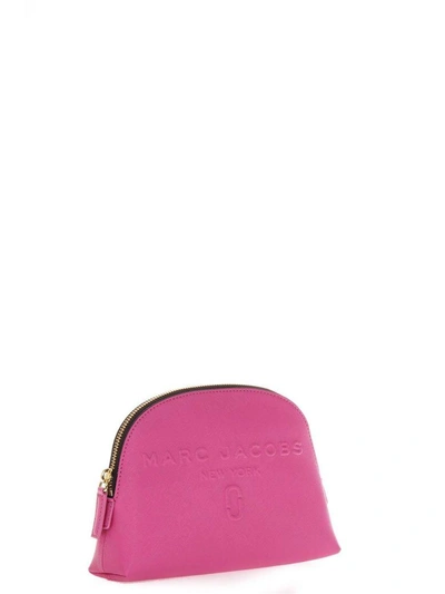 Shop Marc Jacobs Fuchsia New York Pouch In Leather In Fuxia