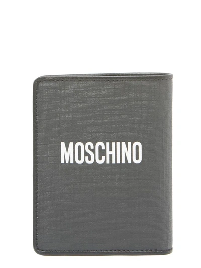 Shop Moschino Teddy Flower Wallet In Black