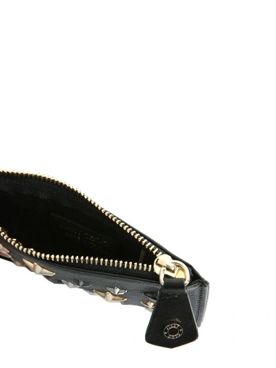 Shop Jimmy Choo Nancy Coin Purse In Nero