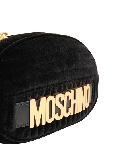 Shop Moschino Marsupio A Cintura Con Logo In Nero