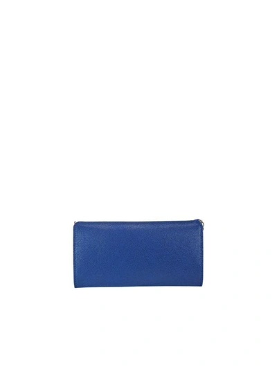 Shop Stella Mccartney Falabella Continental Wallet In Bluebird
