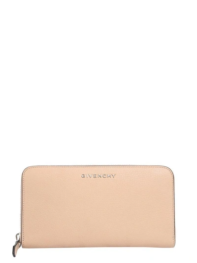 Shop Givenchy Pandora Zip Around Wallet In Cipria