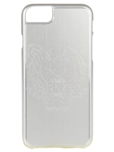 Shop Kenzo Tiger Iphone 7 Case In Ag Argent