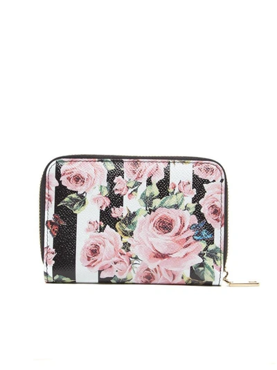 Shop Dolce & Gabbana Roses Wallet In Multicolor