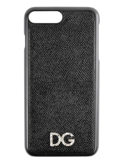 Shop Dolce & Gabbana St. Dauphine Iphone 7-8 Case In Nero