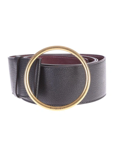 Shop Givenchy Black Circular Buckle Belt