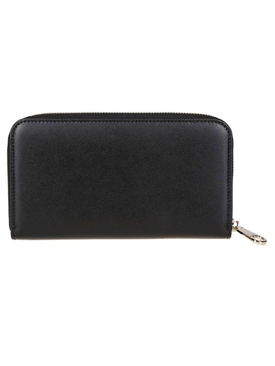 Shop Ferragamo Gancini Zip Around Wallet In Black