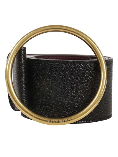 Shop Givenchy Geometric Buckle Belt In Black