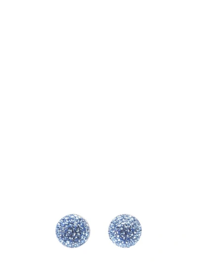 Shop Marc Jacobs Circle Studs Earrings In Argento