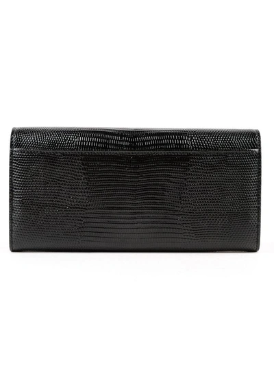 Shop Dolce & Gabbana Flap Wallet In 8bnero/fuxia