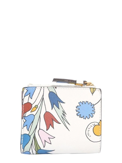 Shop Tory Burch Mini Floral Robinson Wallet In Multicolor