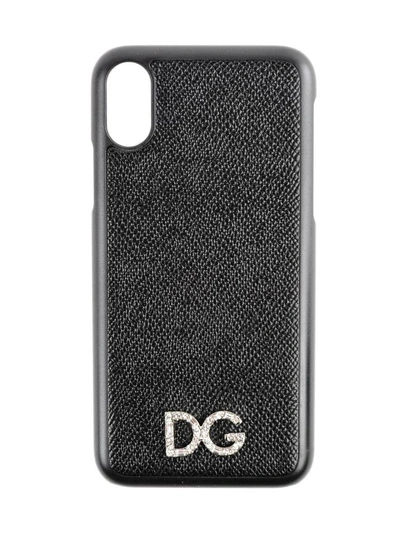 Shop Dolce & Gabbana St. Dauphine Iphone X Case In Nero