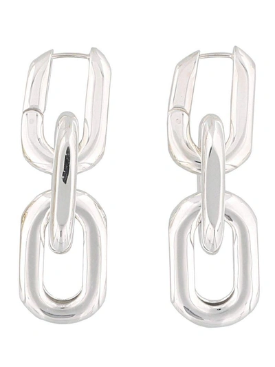 Shop Ambush Short Chain Earrings In Silver
