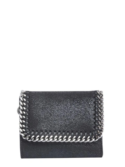 Shop Stella Mccartney Falabella Wallet In Nero