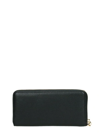 Shop Michael Kors Wallet Travel Jet Continental Set In Black Saffiano Leather