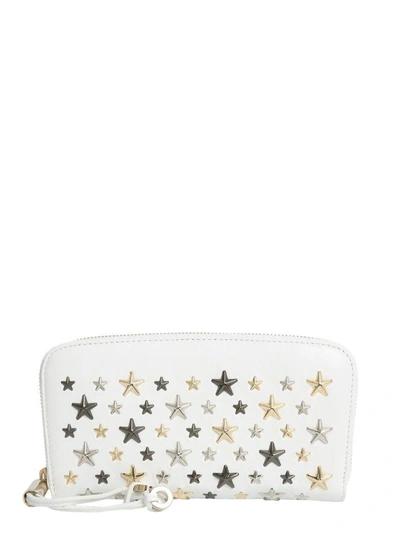 Shop Jimmy Choo Filipa Wallet In Bianco