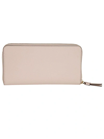 Shop Tory Burch Robinson Zip-around Wallet In Light Pink