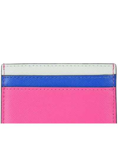 Shop Marc Jacobs Snapshot Card Case In Vivid Pink Multi