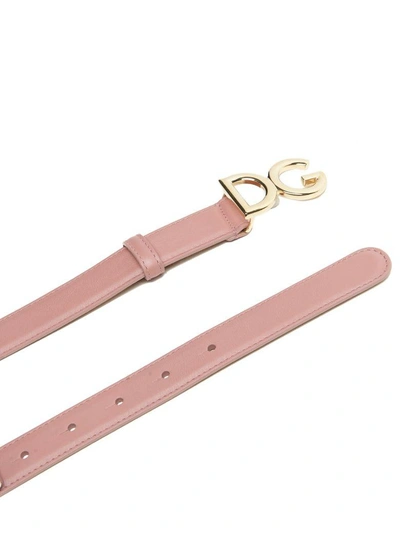 Shop Dolce & Gabbana Belt In Pink