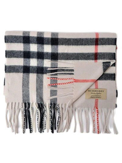 Shop Burberry Classic Check Scarf In 2501b Stone Check