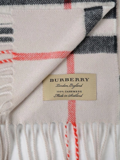 Shop Burberry Classic Check Scarf In 2501b Stone Check