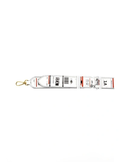 Shop Maison Margiela Sea Leather Shoulder Strap With Prints In Multicolor