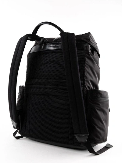 Shop Ermenegildo Zegna Travel Backpack In Ner Black