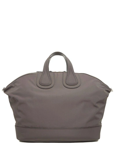 Shop Givenchy Nightingale Bag In Grey