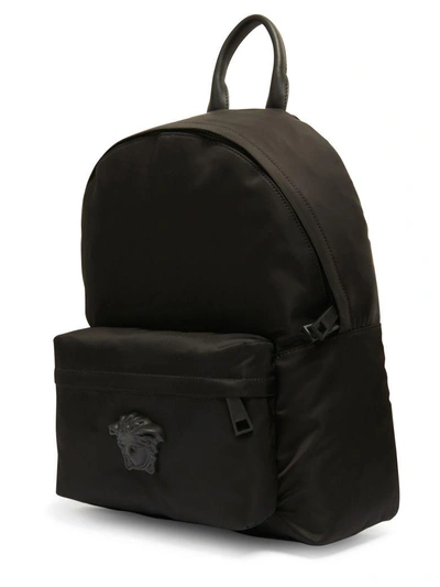 Shop Versace Backpack In Black