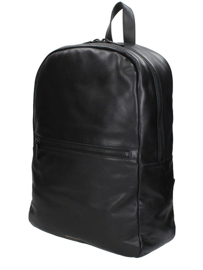 Shop Common Projects Black Leather Backpack