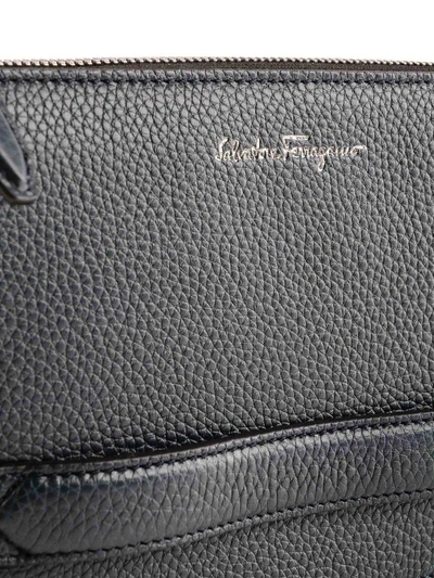 Shop Ferragamo Salvatore  Firenze Clutch In Lavagna