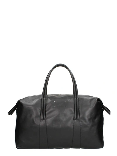 MAISON MARGIELA DUFFLE BAG IN BLACK LEATHER 10630978